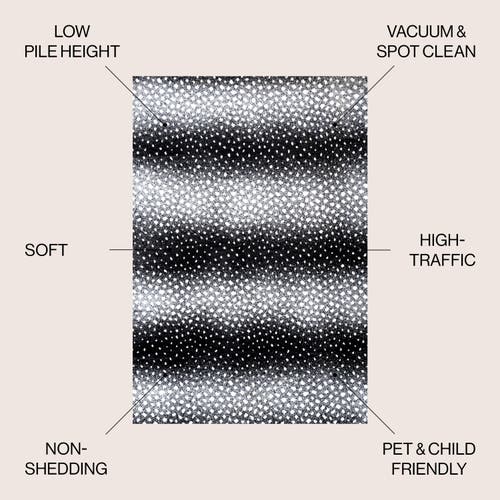 Jonathan Y Antelope Modern Animal Area Rug In Black/cream