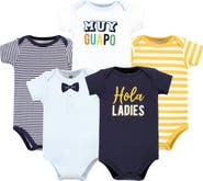Hudson Baby Essential Cotton Bodysuits 5-Piece Set