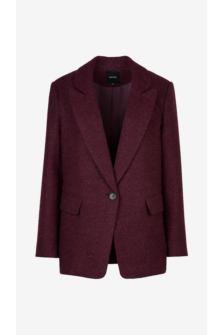 Oversized Long Lapel Blazer, Alternate, color, Bordeaux