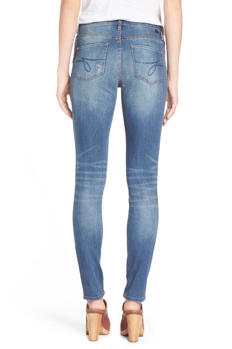 Jeans Sheridan Distressed Skinny Jeans, Alternate, color, BLUE CARBON