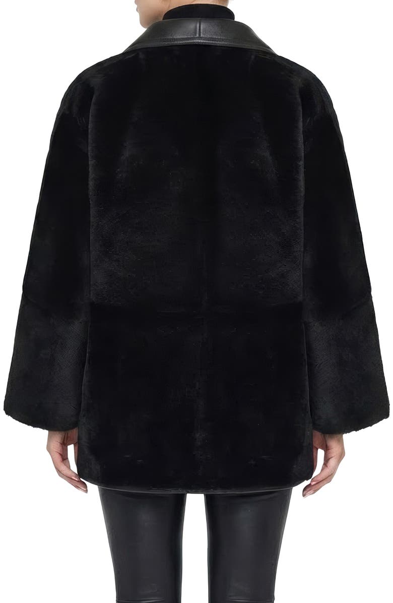 GORSKI Reversible Genuine Shearling Parka, Alternate, color, Black