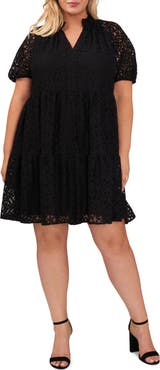 CeCe Lace Tiered Babydoll Dress