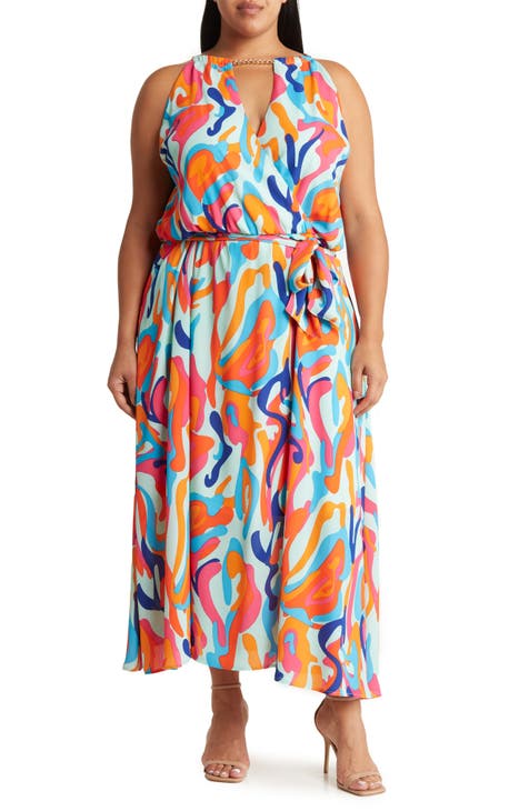 Beach House II Sleeveless Dress (Plus)