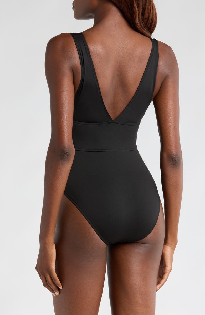 BONDI BORN Victoria One-Piece Swimsuit, Alternate, color, Black