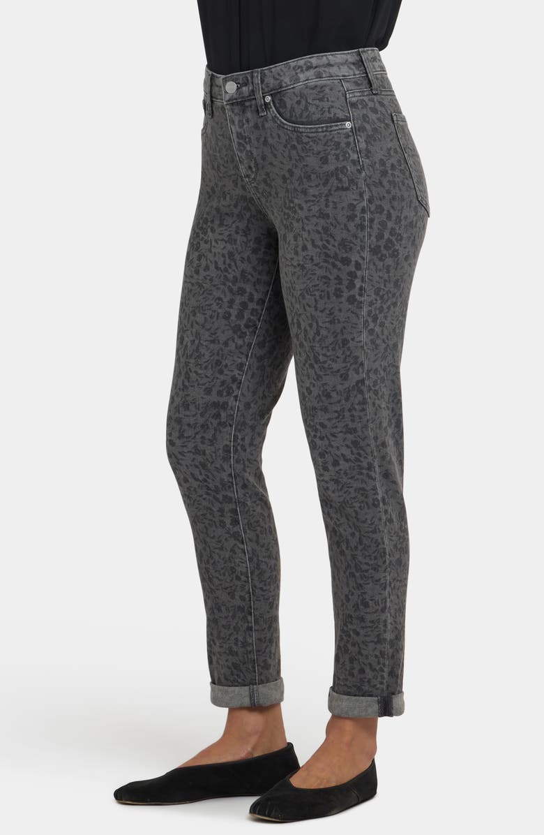 NYDJ Margot Girlfriend Jeans, Alternate, color, Grey Daniela Ditsy