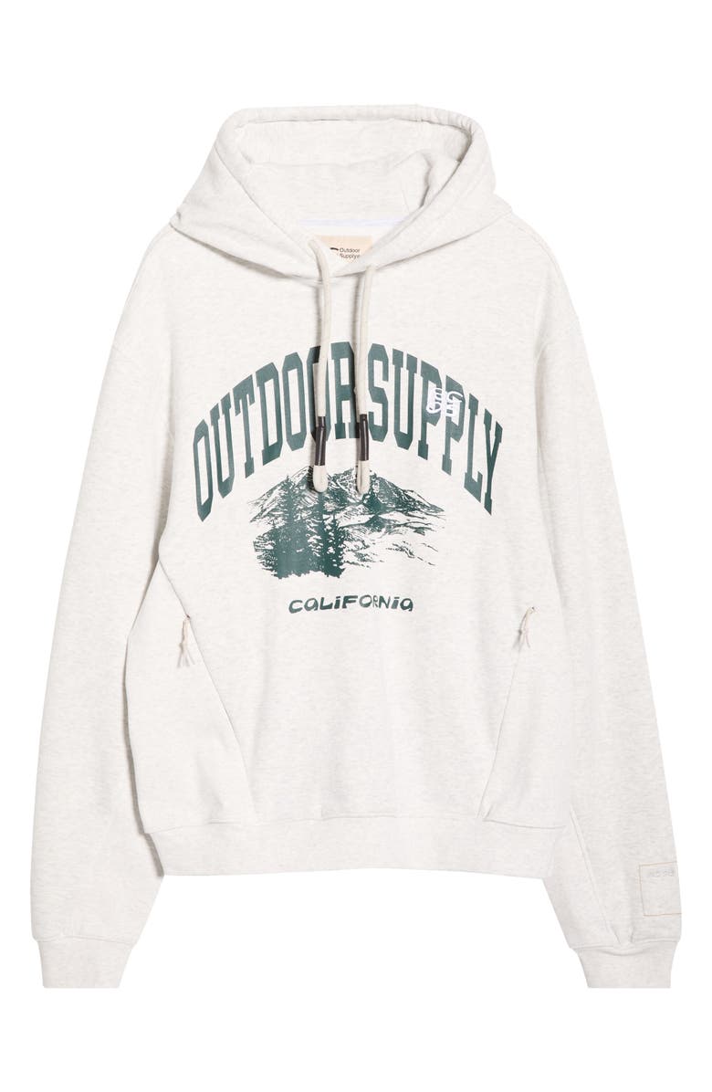 RC Outdoor Supply Gender Inclusive Logo Graphic Hoodie, Main, color, Heather Grey