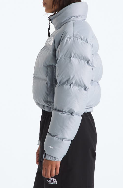 The North Face Nuptse Water Repellent 700 Fill Power Down Short Puffer Jacket In Blue