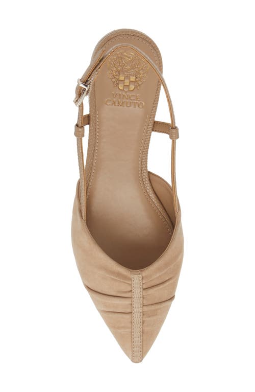 Vince Camuto Agnes Pointed Toe Slingback Flat In Tortilla