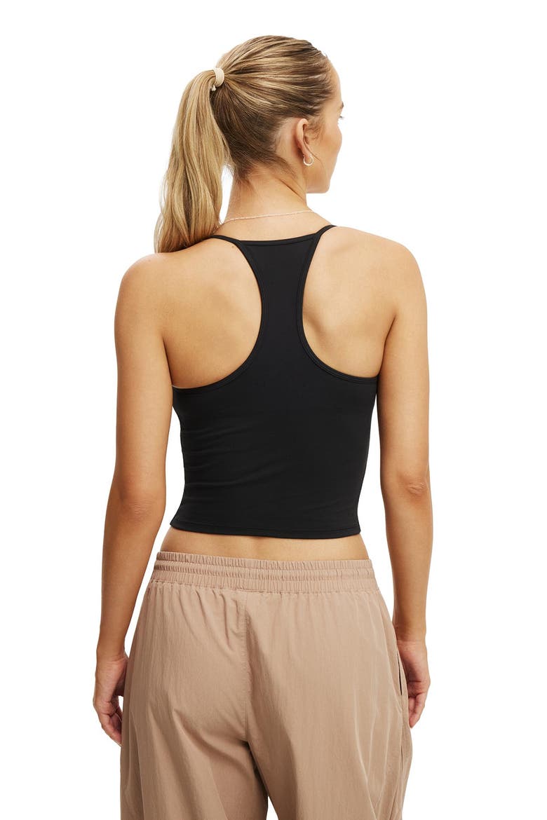 Women's Active Ultra Soft V Neck Racer Back Tank, Alternate, color, Black