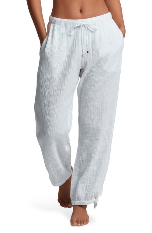 Shop Ralph Lauren Lauren Cotton Gauze Straight Leg Cover-up Pants