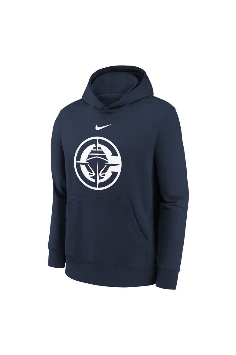 Youth Nike Navy LA Clippers 2025/26 Club Fleece Hoodie, Alternate, color, Navy