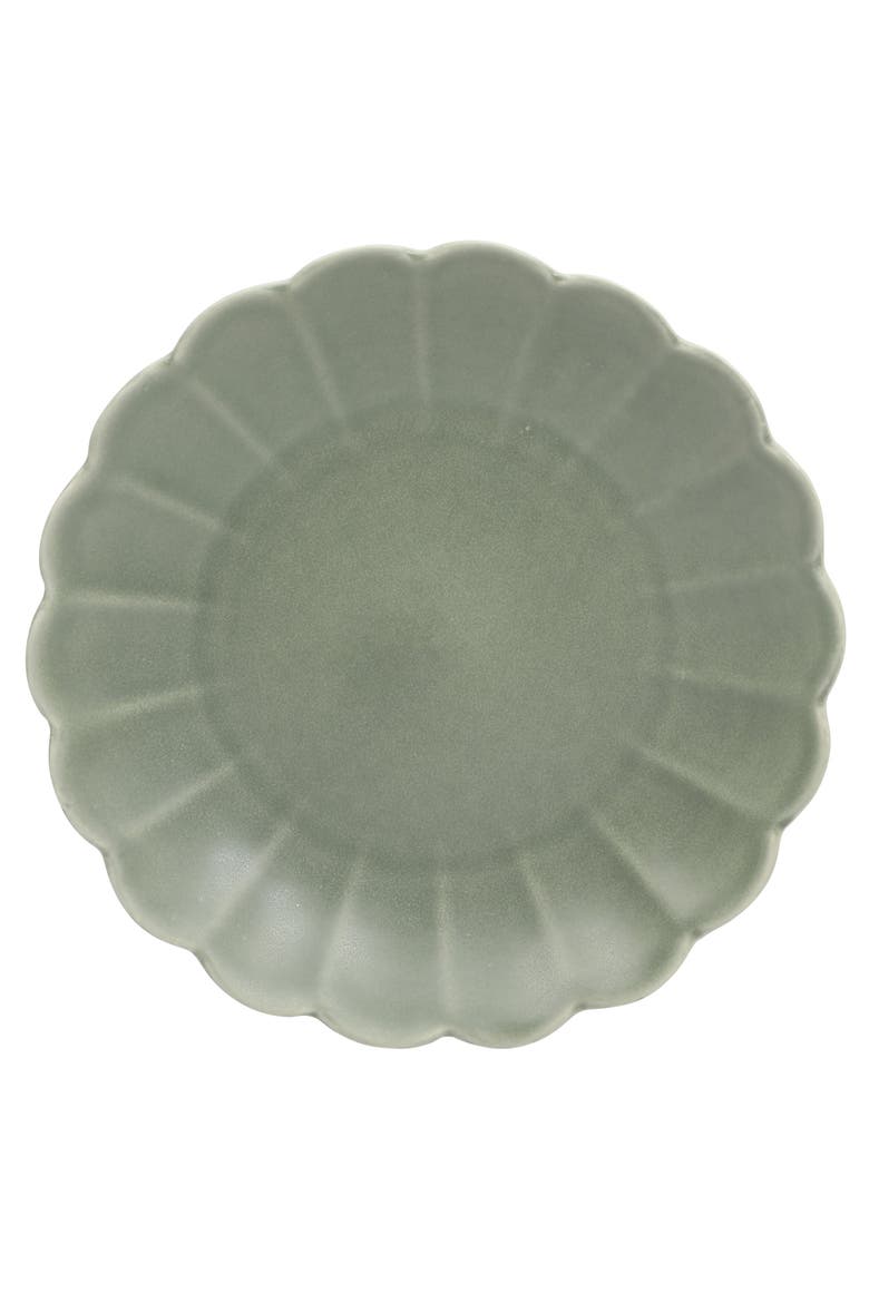 Malibu Shore 16-Piece Stoneware Plates and Bowls Dinnerware Set, Alternate, color, Green
