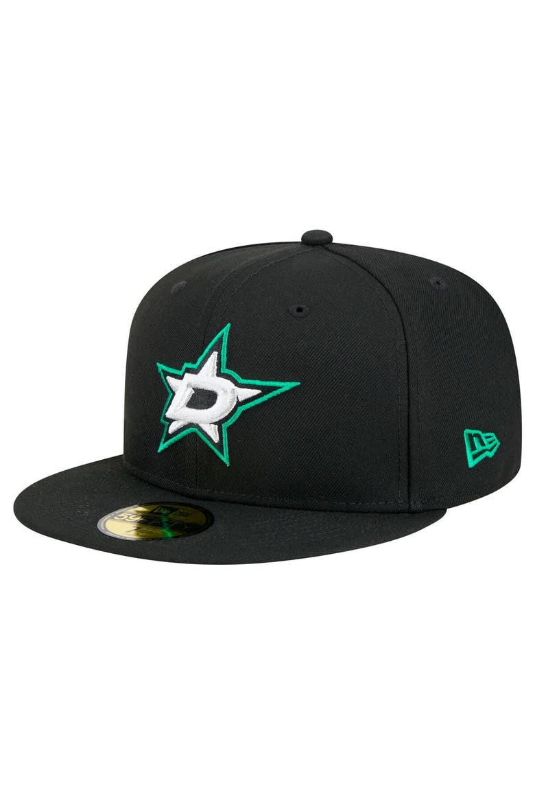 Men's New Era Black Dallas Stars Core 59FIFTY Fitted Hat, Main, color, Black
