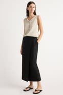 Modern Citizen Spencer Suiting Wrap Maxi Skirt