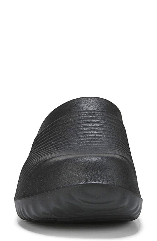 Ryka Women's Echo Recovery Round Toe Slip On Clogs In Black