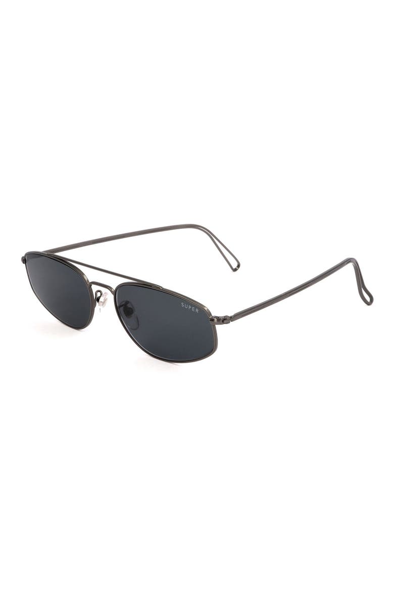 60mm Aviator Sunglasses, Alternate, color, BLACK