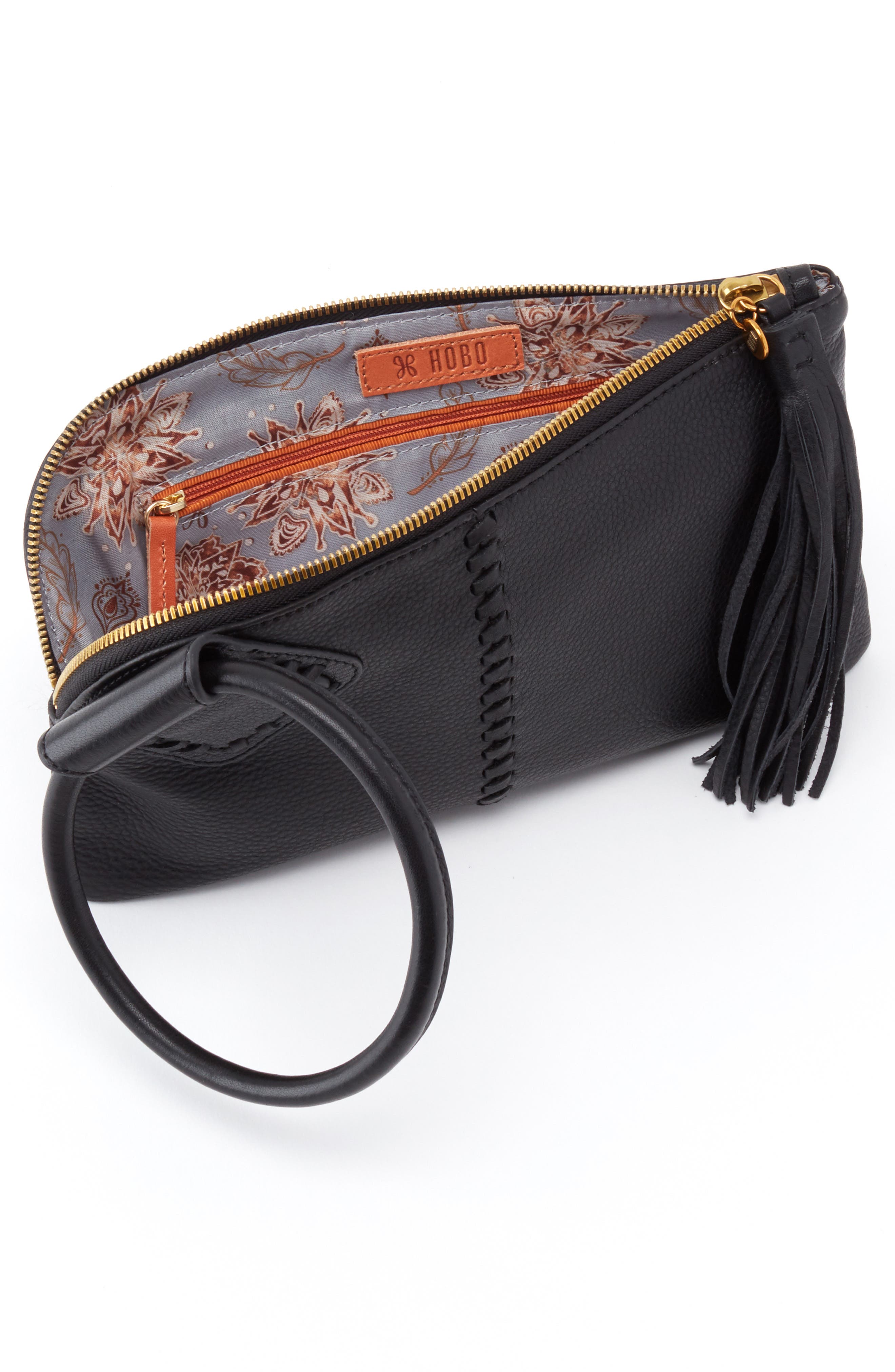 HOBO Sable Leather Clutch, Alternate, color, 