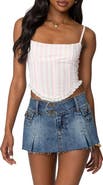 EDIKTED Marlen Stripe Corset Top