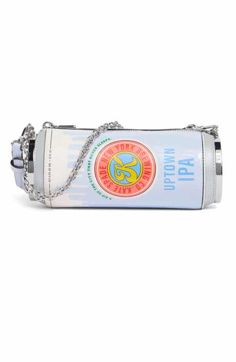 Snack Time Shiny Metallic Leather Canteen Bag