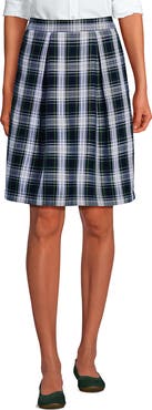 Lands' End School Uniform Plaid Skort Top of Knee