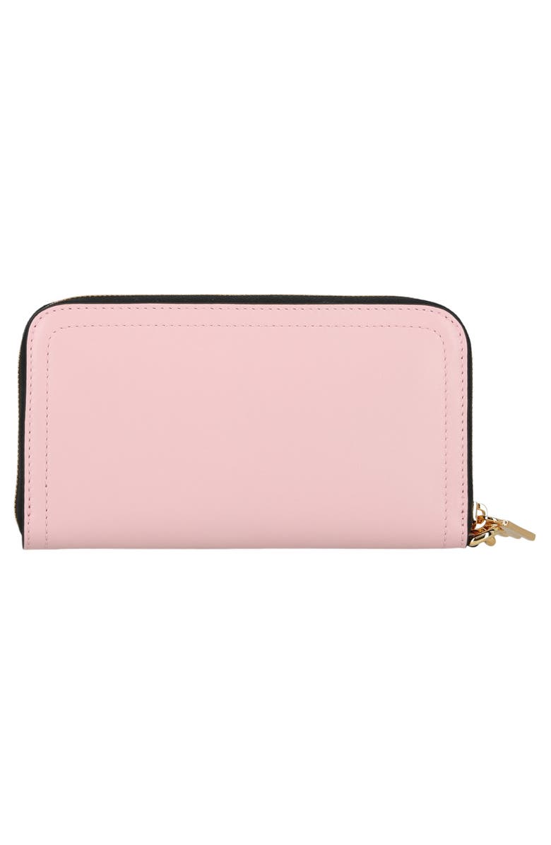 Moschino Logo Continental Wallet, Alternate, color, 