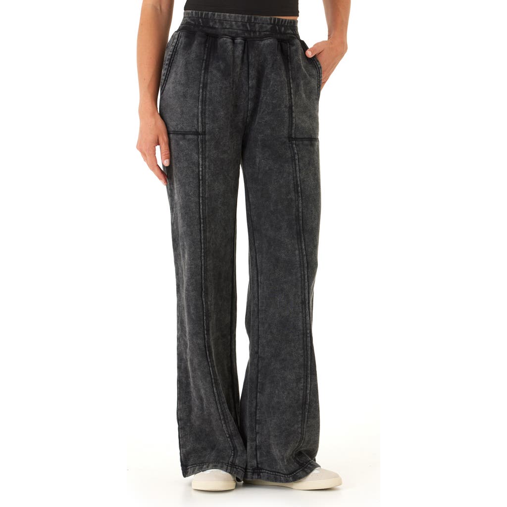 Threads 4 Thought Hester Mineral Wash Wide Leg Pant In Black