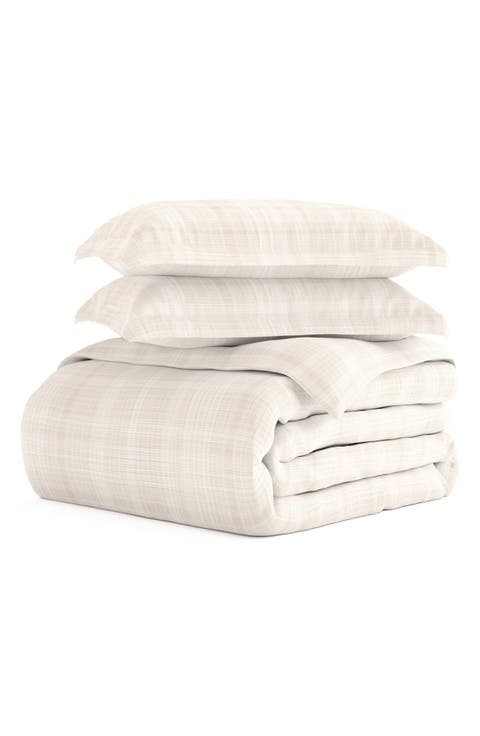 Premium Ultra Soft Thatch Pattern 3-Piece Duvet Cover Set