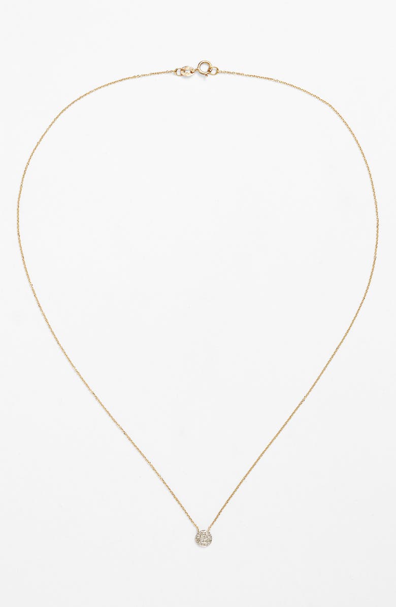 Dana Rebecca Designs Lauren Joy Diamond Disc Pendant Necklace, Alternate, color,