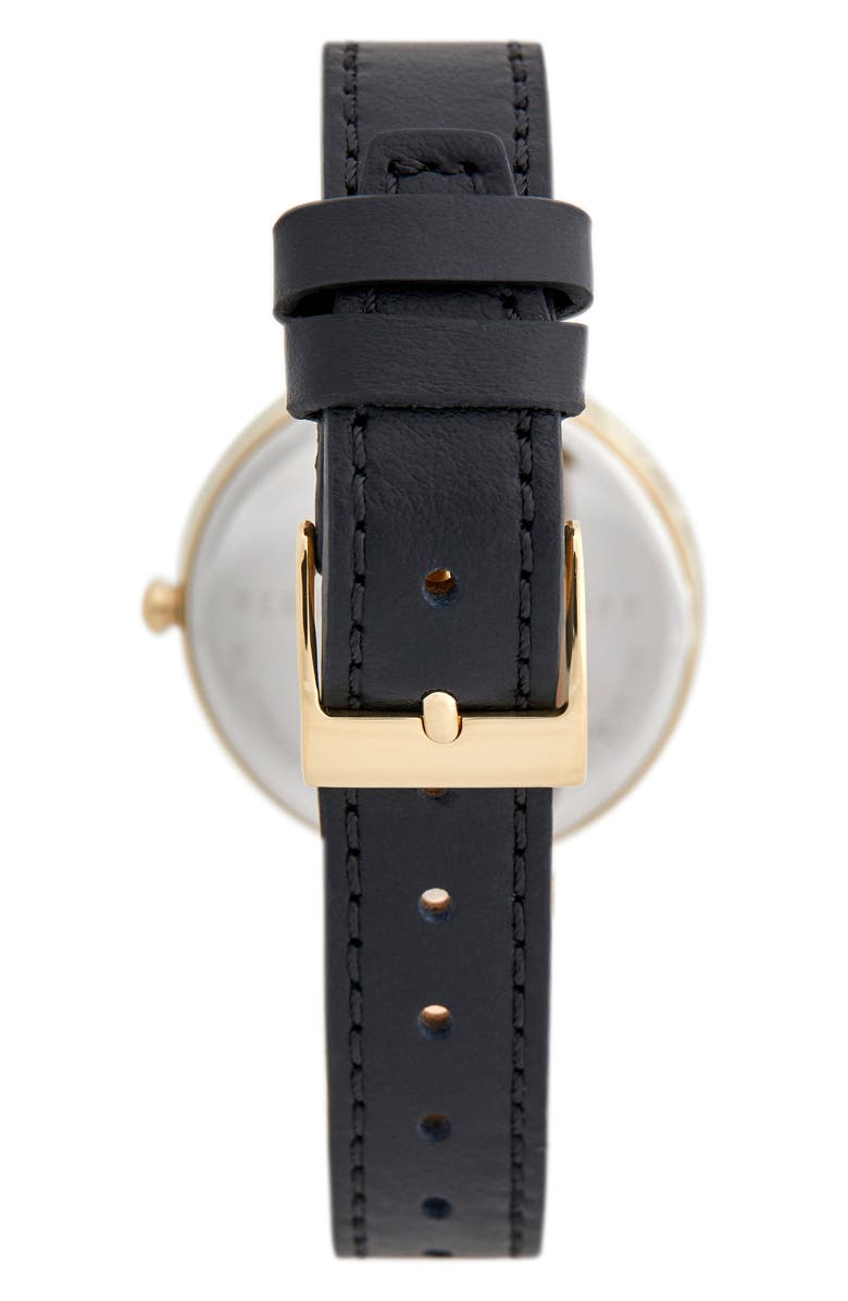 Rebecca Minkoff Nina Leather Strap Watch, 33mm, Alternate, color, 
