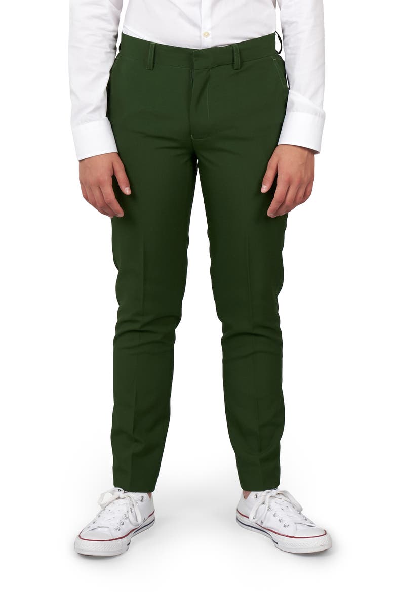 Glorious Green Two-Piece Suit with Tie, Alternate, color, GREEN