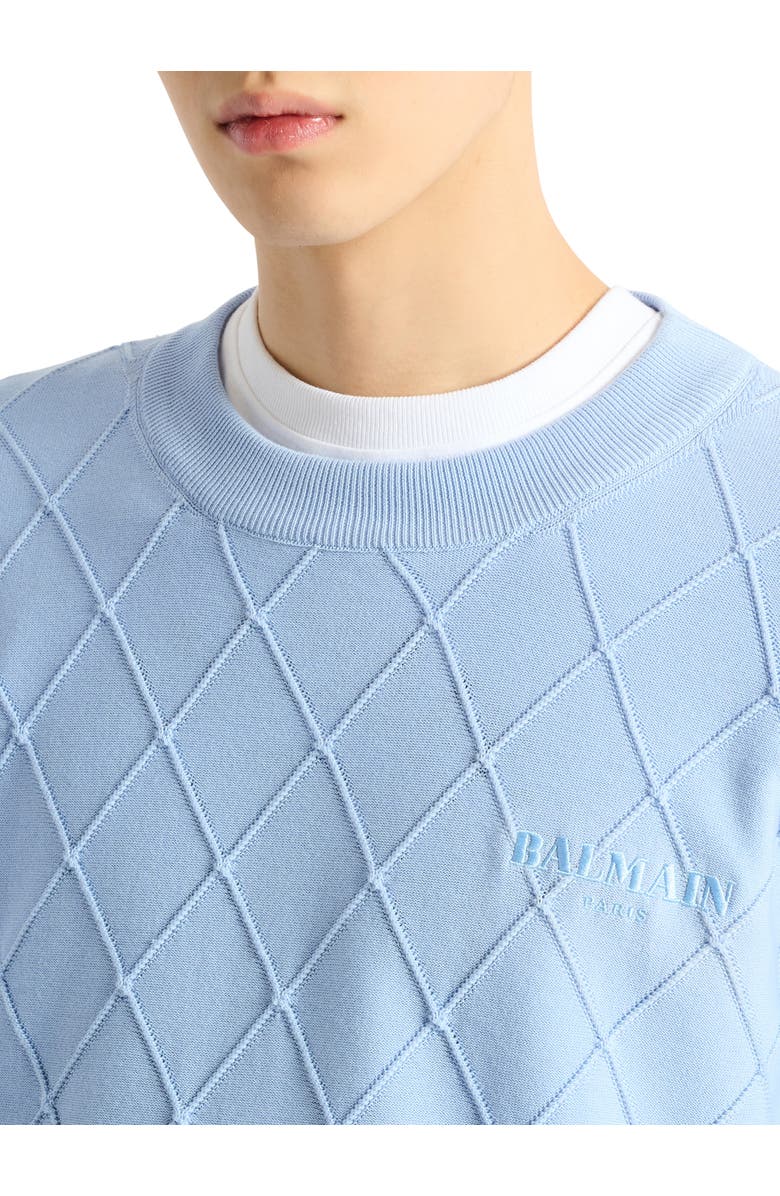 Balmain Vintage knit jumper, Alternate, color, Blue