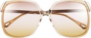 Chloé 60mm Oversize Square Sunglasses