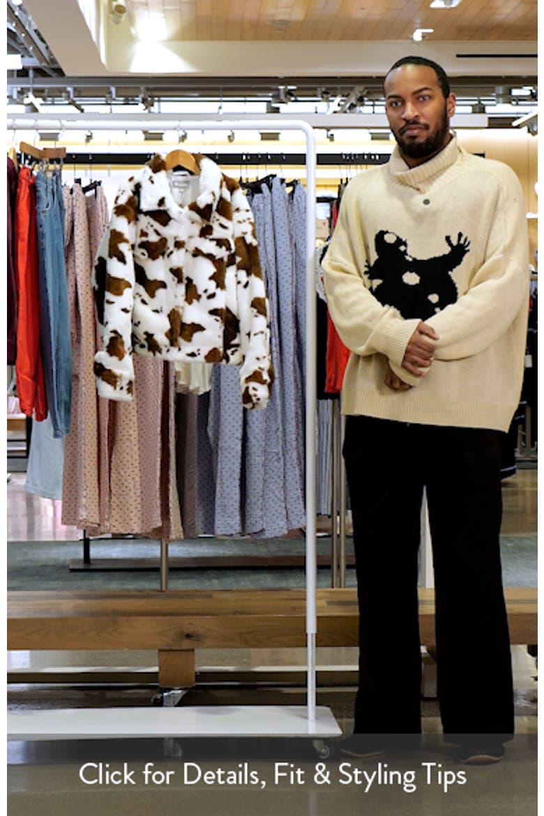 Kids' Cow Print Faux Fur Trucker Jacket video