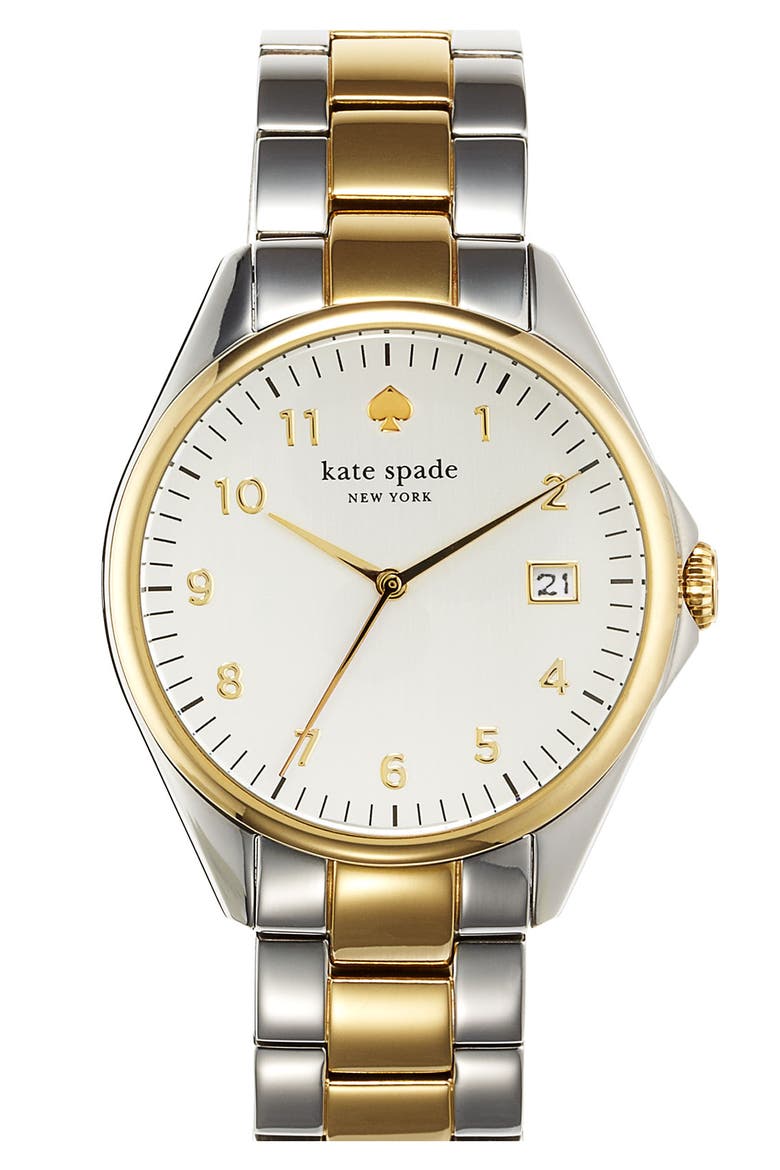 'seaport grand' bracelet watch, 38mm, Main, color, TWO TONE