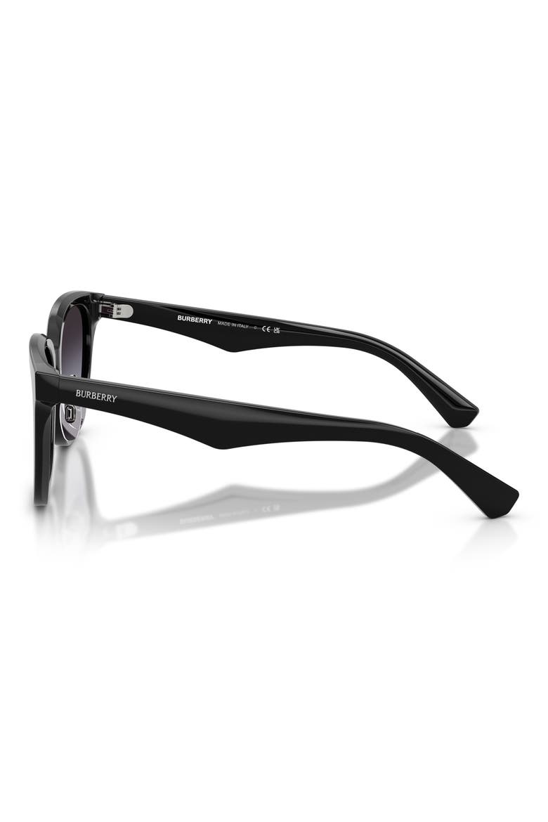 57mm Gradient Square Sunglasses, Alternate, color, BLACK / GREY GRADIENT