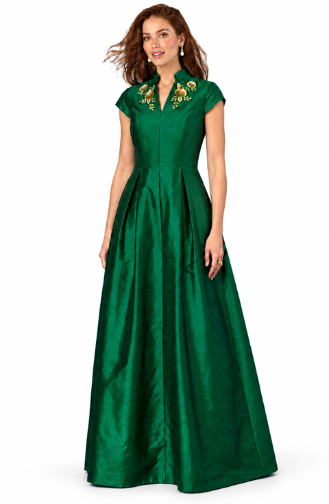 Isabella Cap-sleeve Gown