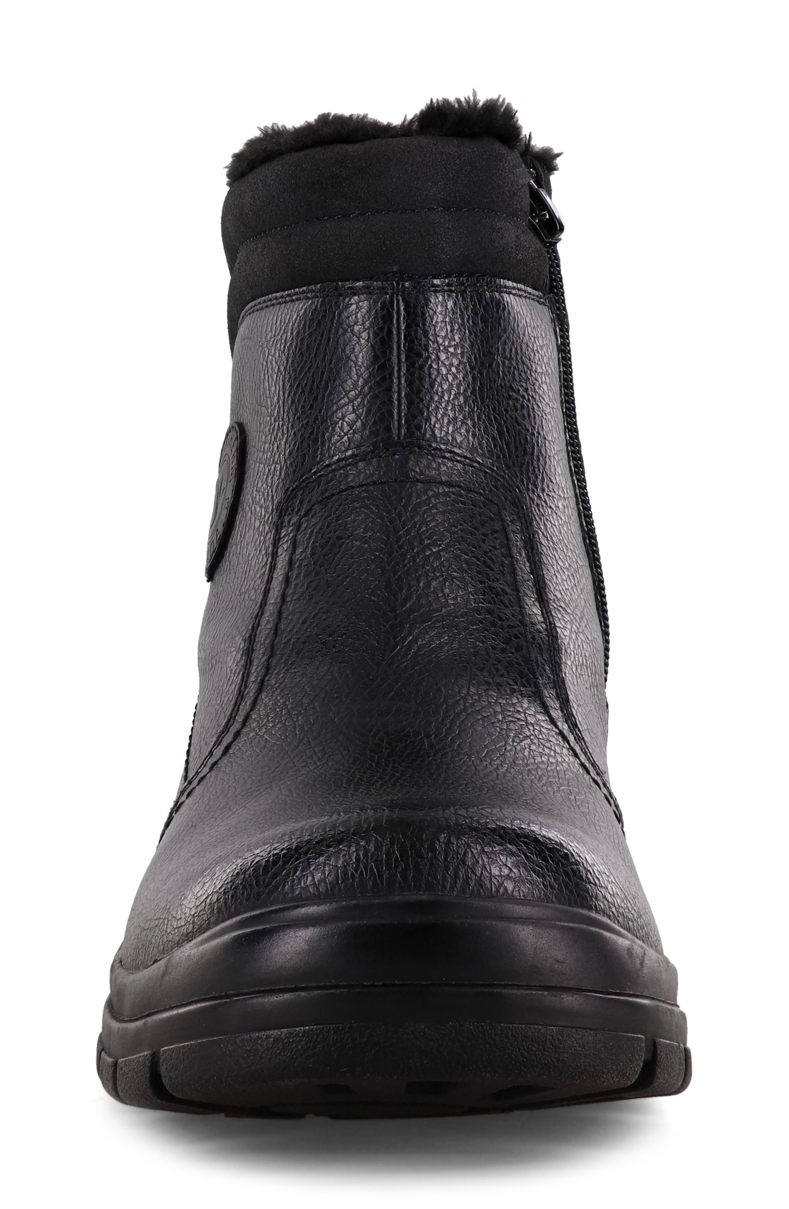 AQUATHERM BY SANTANA CANADA Driver Faux Leather Ankle Boot, Alternate, color, 