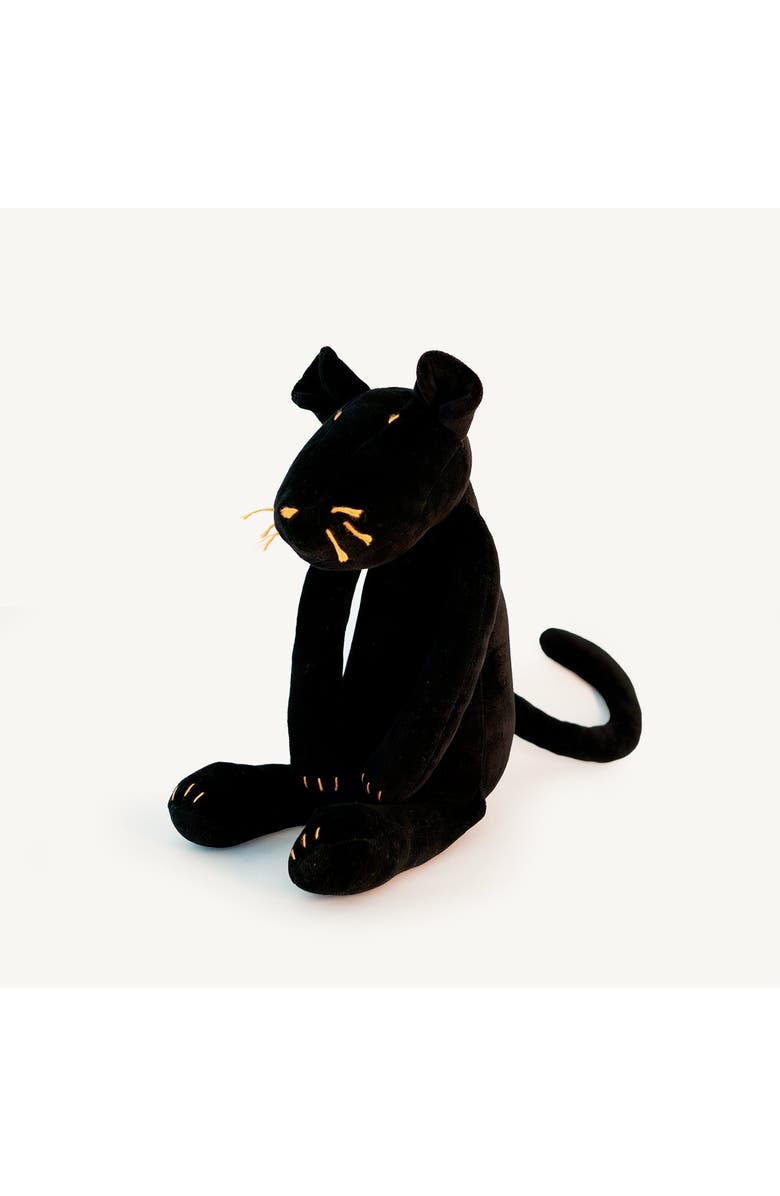 ADADA Indira, the black panther stuffed animal, Alternate, color, Black