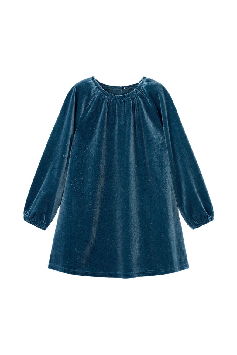 Velvet Dress, Main, color, Ocean
