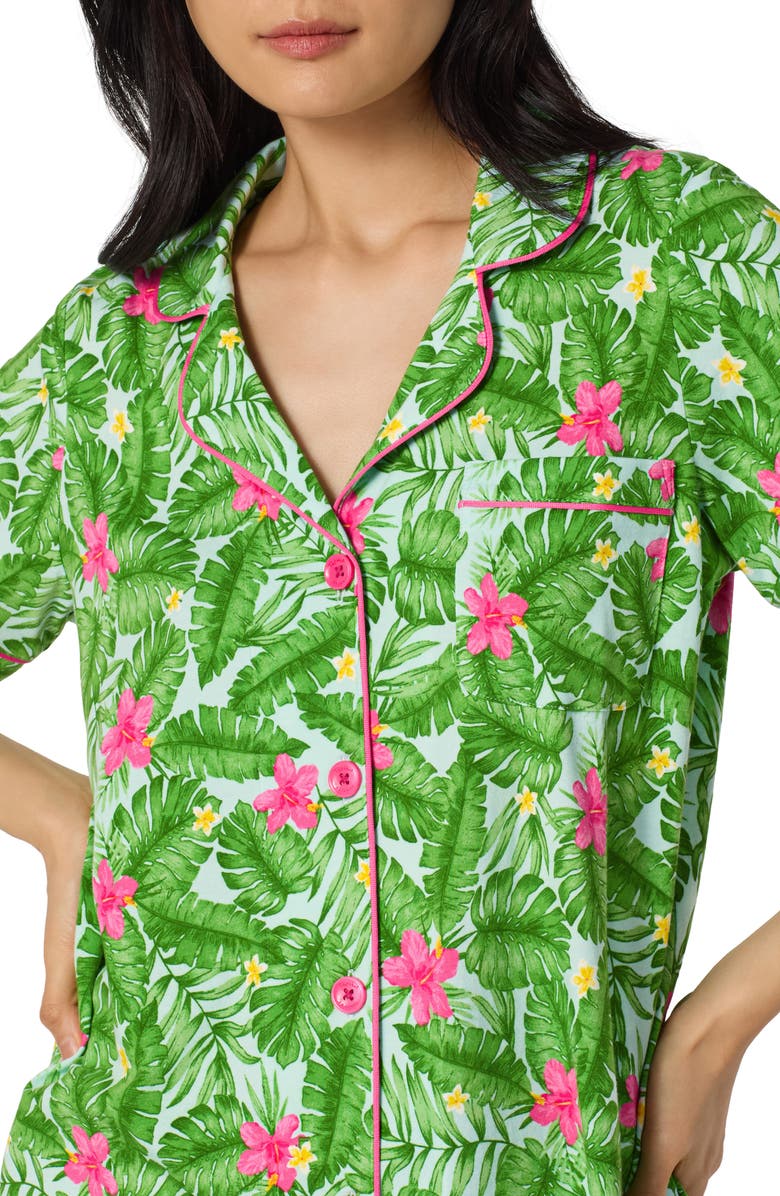 BedHead Pajamas Print Stretch Organic Cotton Short Pajamas, Alternate, color, 