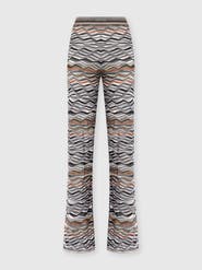 Missoni Straight Long Pants With Wave Pattern