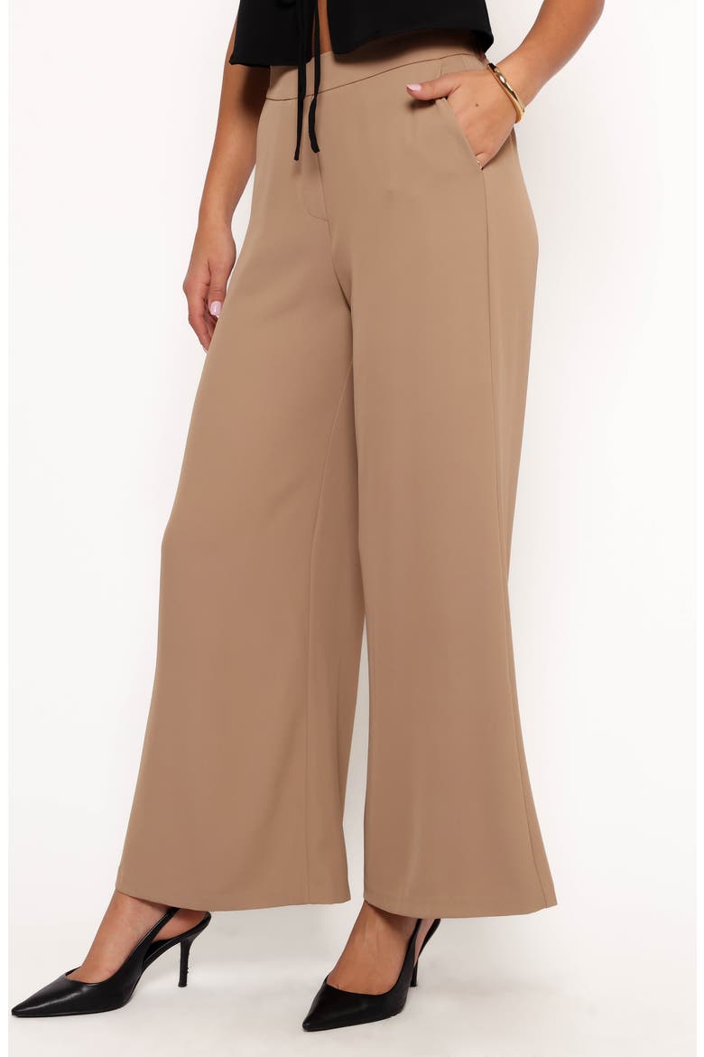 Laila Wide Leg Crop Pants, Main, color, TAUPE