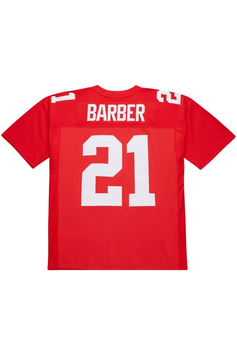 Men's Mitchell & Ness Tiki Barber Red New York Giants 2004 Legacy Replica Jersey, Alternate, color, Red