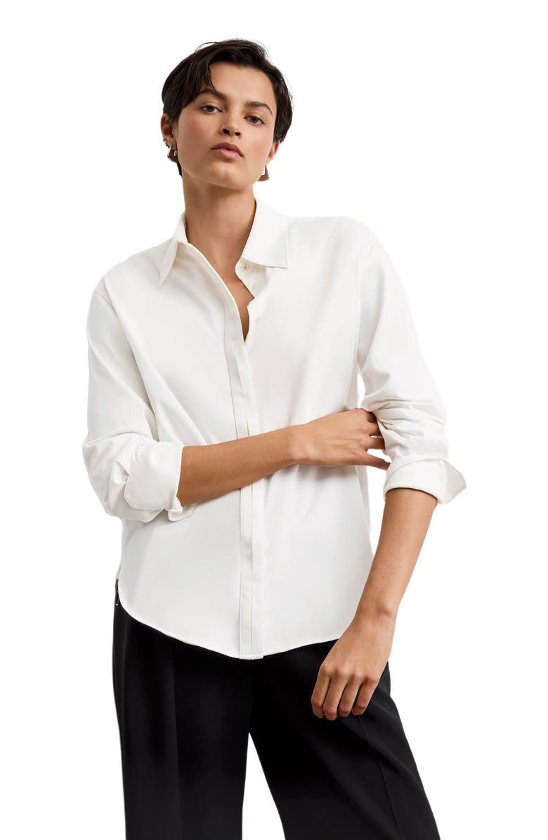 M.M.LaFleur Filomina Friday Shirt - Knit Poplin, Alternate, color, 