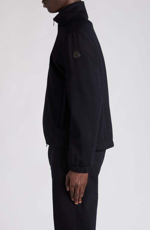 Moncler Simorre Cotton-blend Jacket In Black