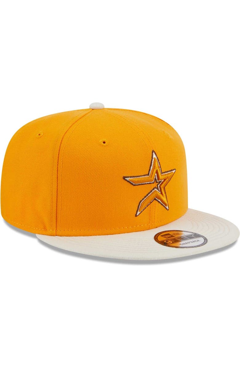 New Era Men's New Era Gold Houston Astros Tiramisu 9FIFTY Snapback Hat, Alternate, color, Gold