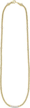 LAGOS Caviar Pavé Diamond Rope Necklace