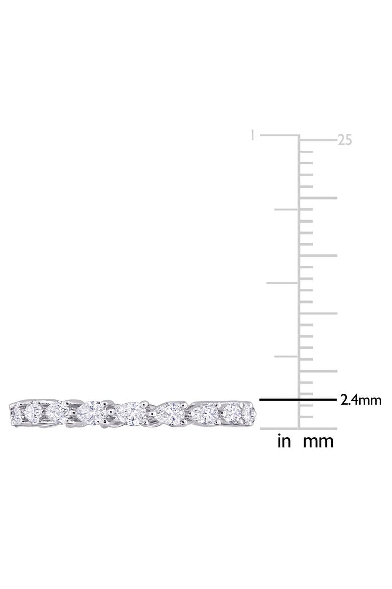 Diamond Pear Eternity Ring 14k, Alternate, color, 14K White Gold