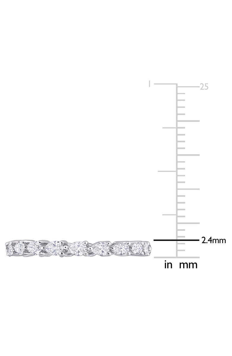 Julianna B. Diamond Pear Eternity Ring 14k, Alternate, color, 14K White Gold