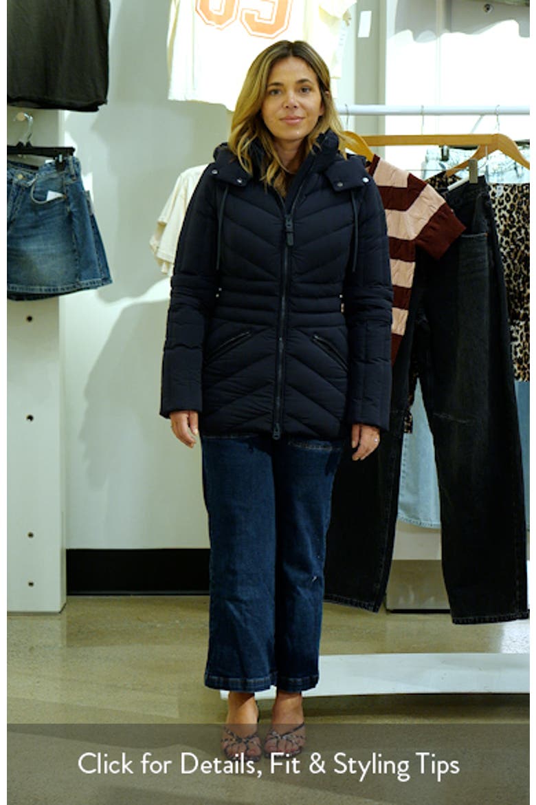 Nadia Hooded Quilted Down Jacket video
